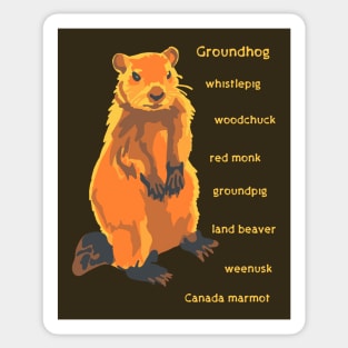 A Groundhog By Any Other Name Sticker